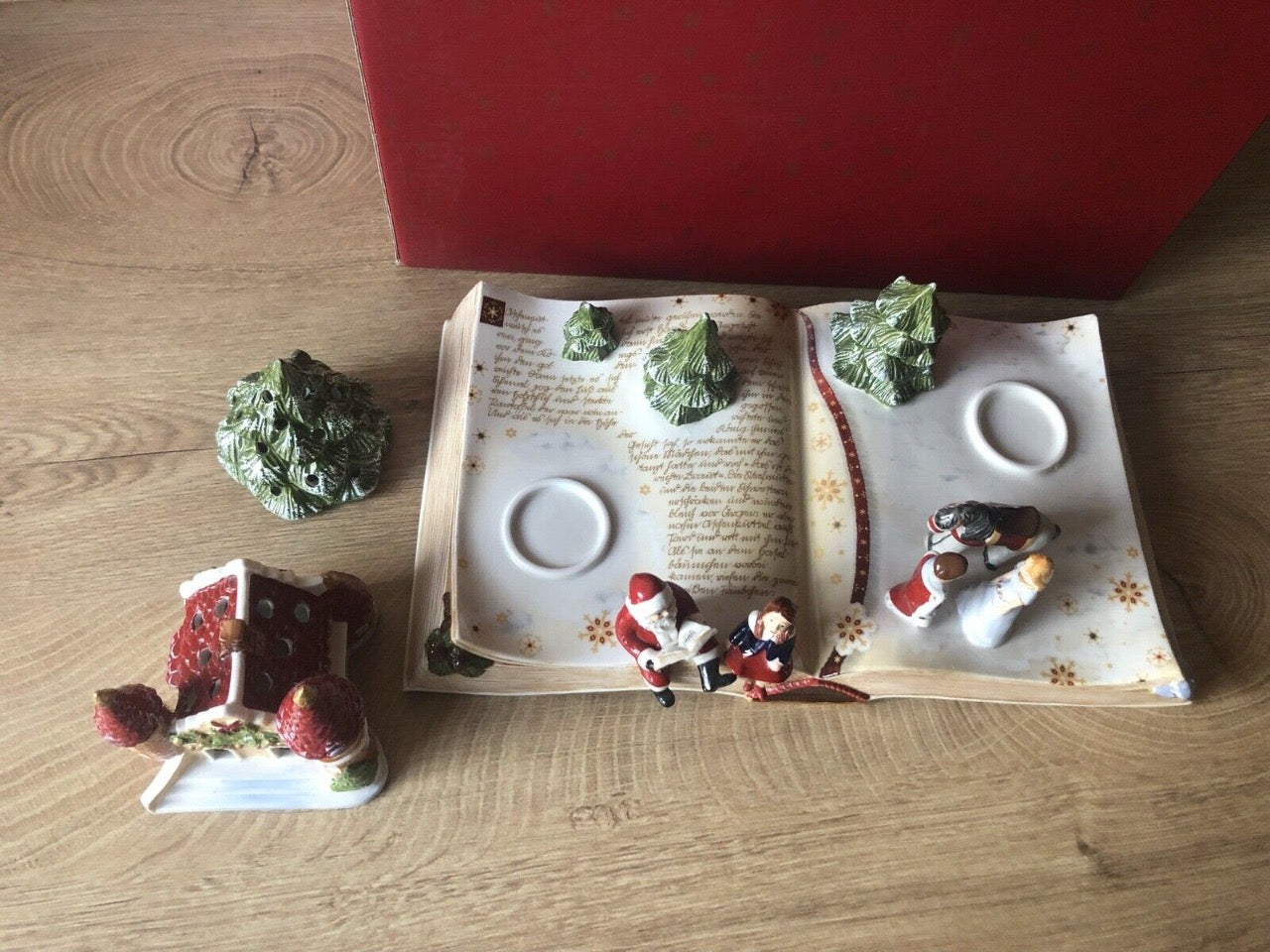 Festive Ceramic Holiday Village Set