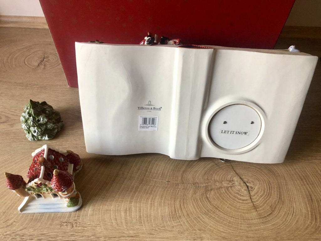 Festive Ceramic Holiday Village Set