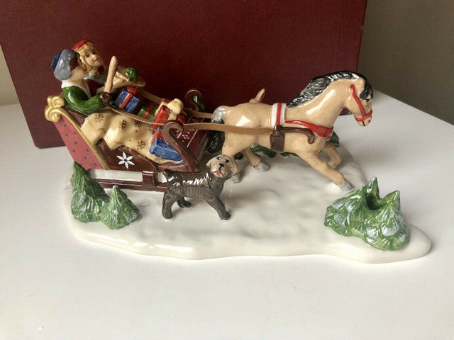 Illuminated Christmas Castle Centerpiece