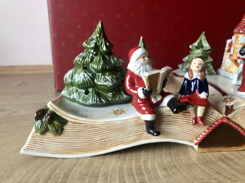 Festive Ceramic Holiday Village Set