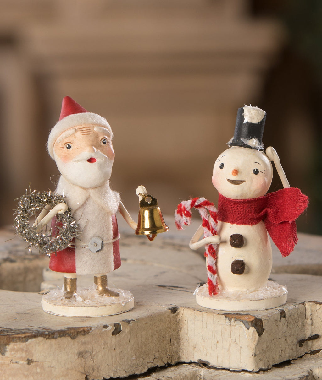 Santa with Wreath & Bell