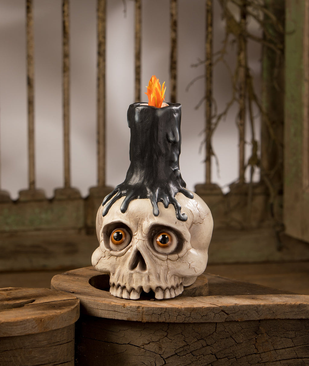 Skull Candle Holder
