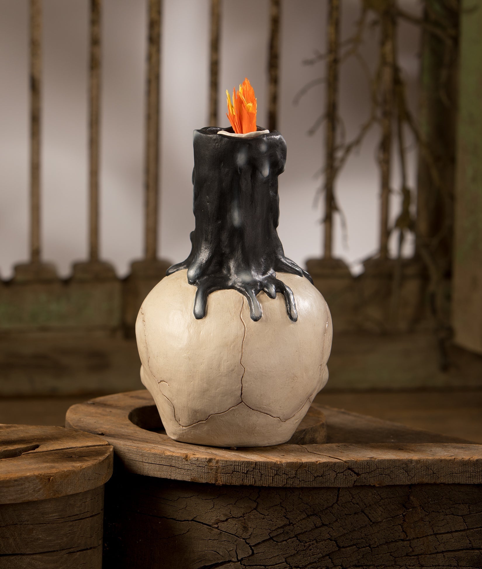 Skull Candle Holder