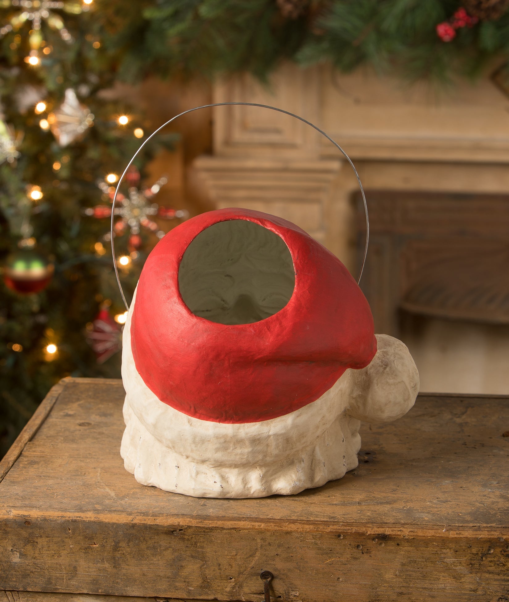 Vintage Santa Bucket