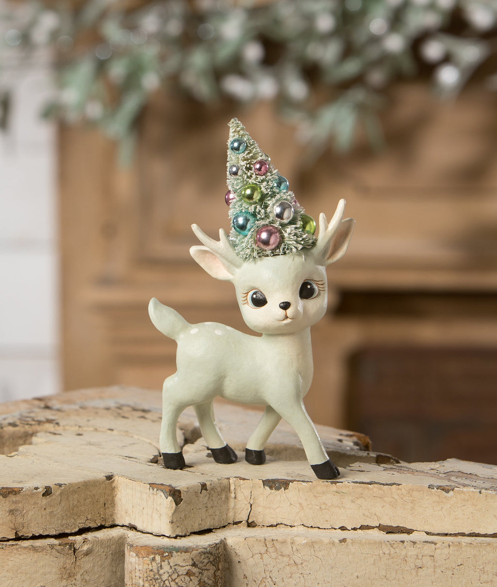 Aqua Reindeer with Tree