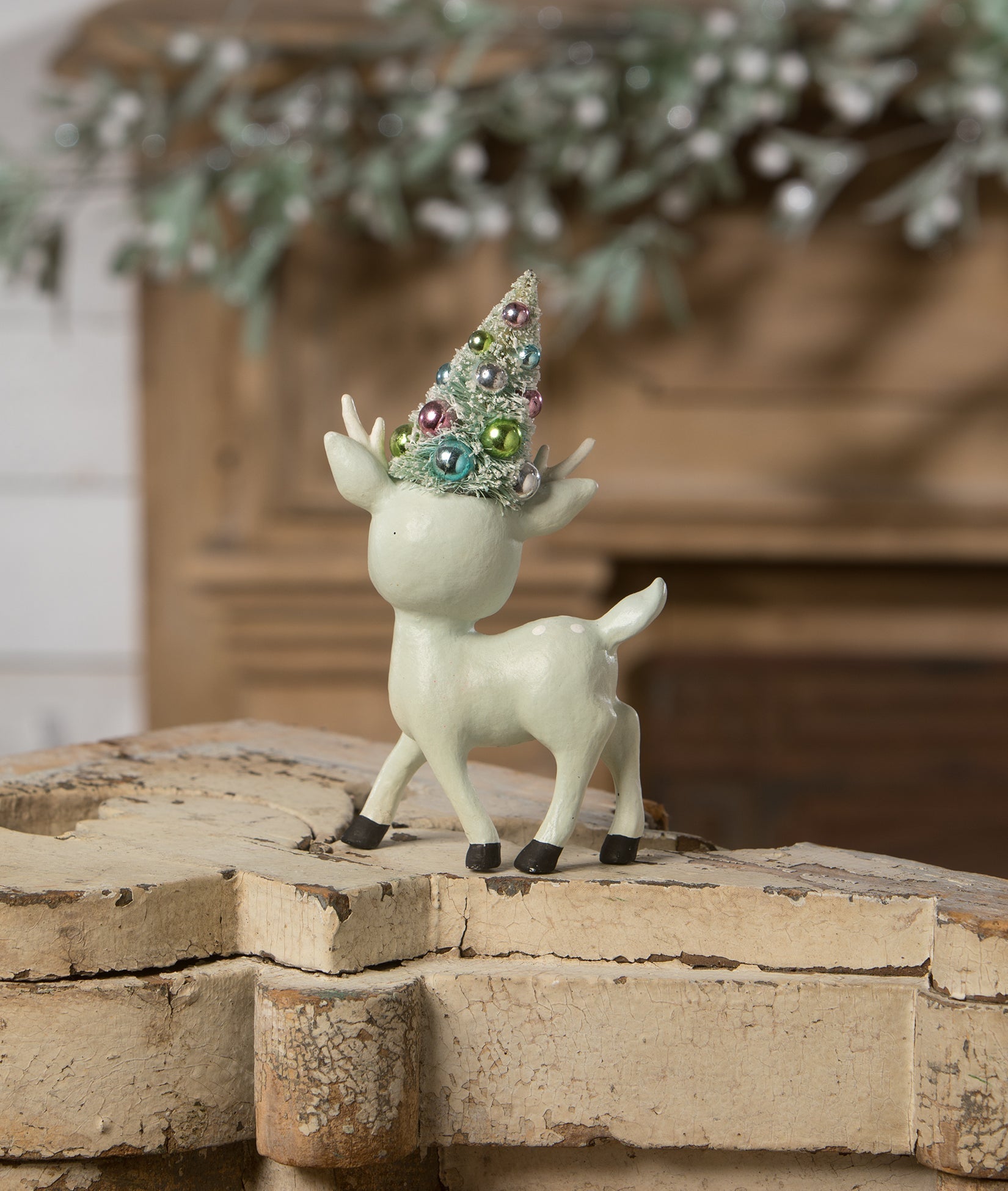 Aqua Reindeer with Tree