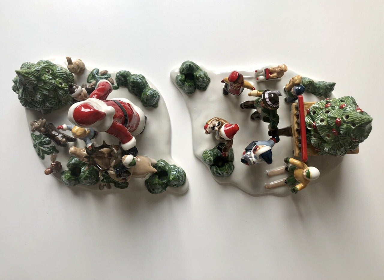 Weihnachts-Deko Set mit Santa & Miniaturfiguren