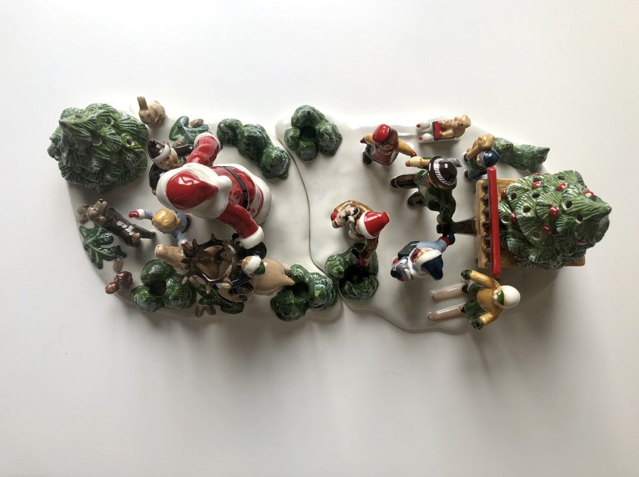 Weihnachts-Deko Set mit Santa & Miniaturfiguren