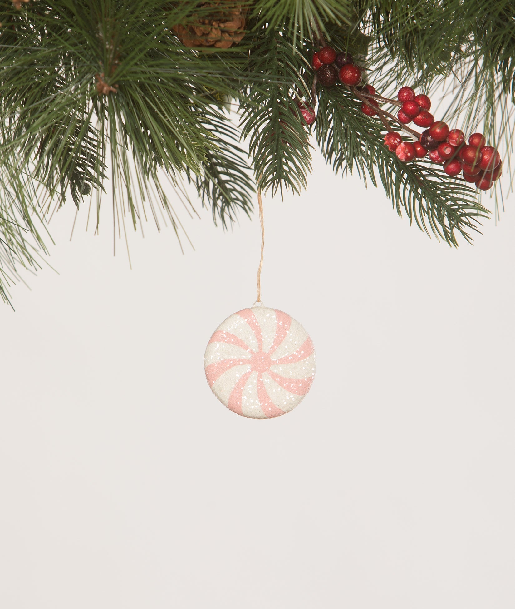 Pink Peppermint Ornament
