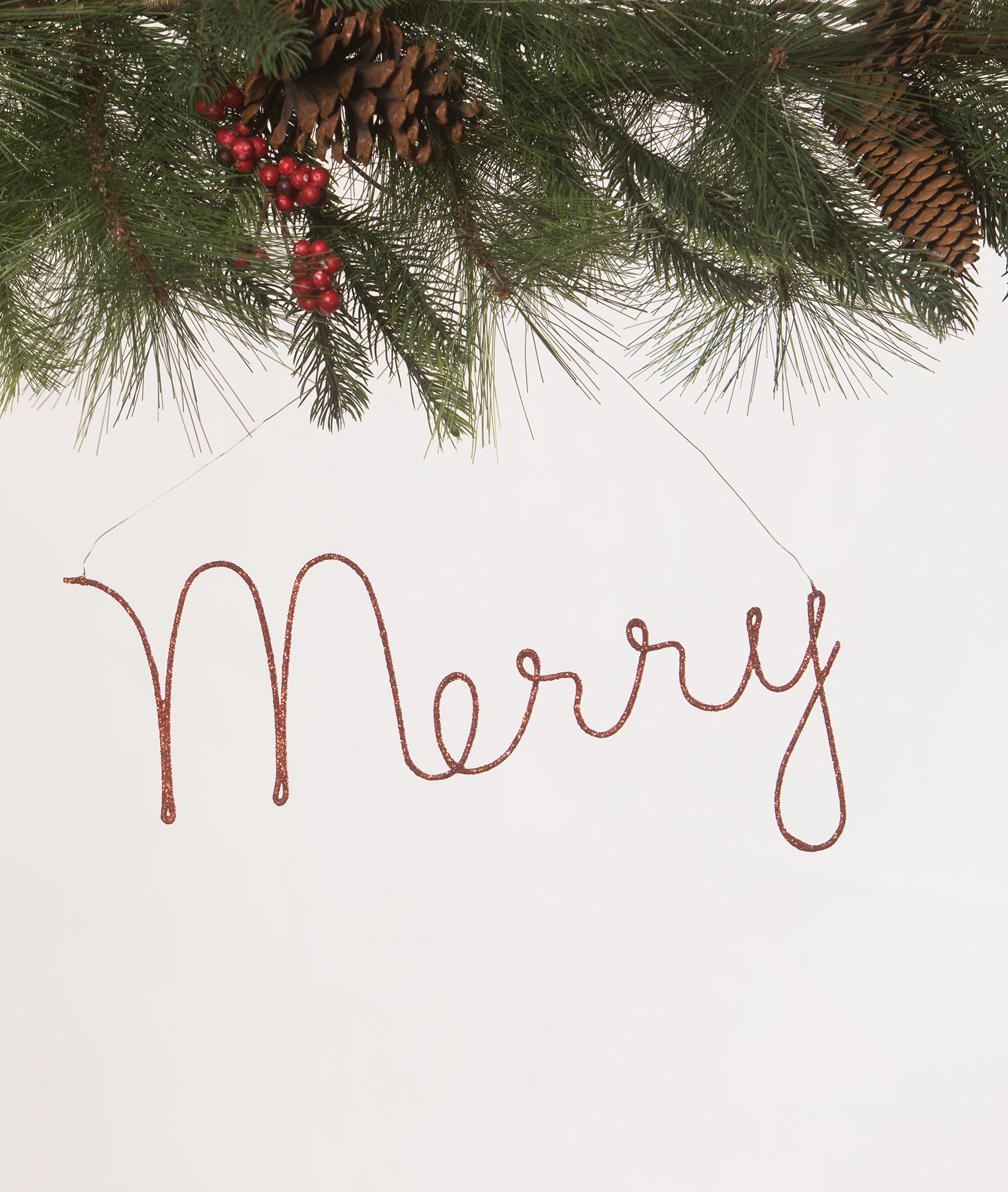 Merry Wire Word Red