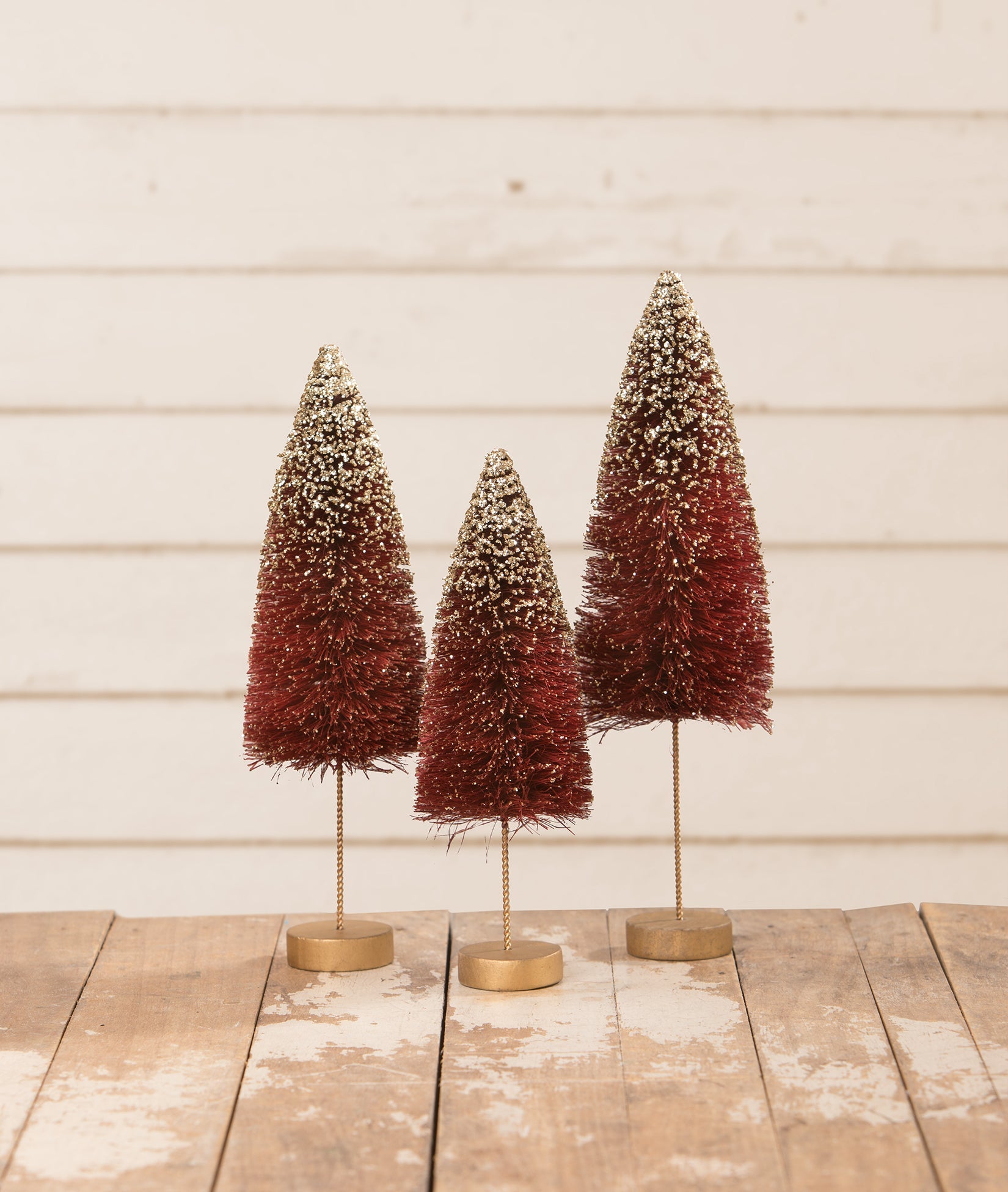 Ruby Gold Glow Bottle Brush Trees S3