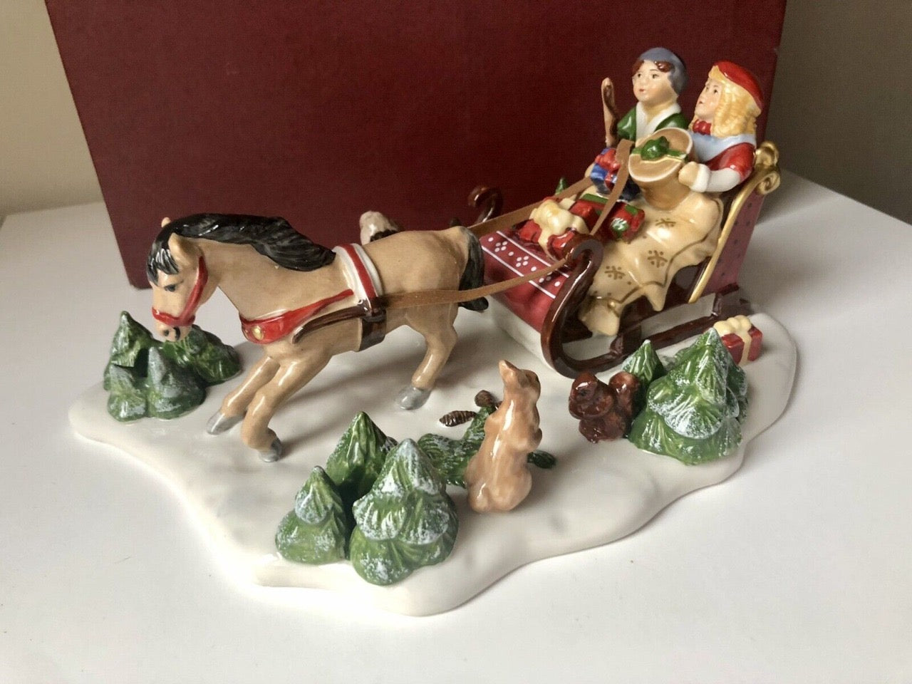 Illuminated Christmas Castle Centerpiece