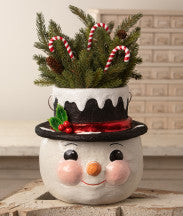 Holly Hat Snowman Lg